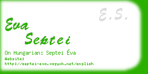 eva septei business card